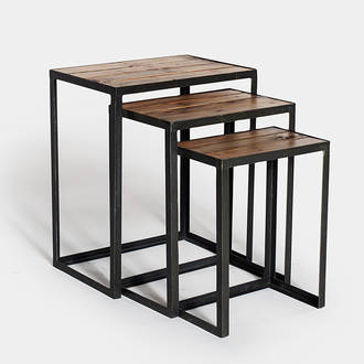 Industrial Wooden Small Table 3u. | Crimons