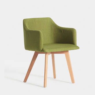 Nordic Green Upholstered Armchair | Crimons